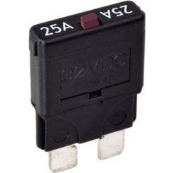 Narva 25 Amp White Manual Resetting Circuit Breaker Pack of 5