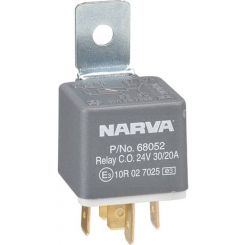 Narva 24V 30A/20A Change-Over 5 Pin Relay With Resistor