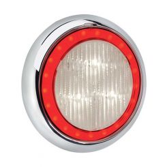 Narva 9-33 Volt Model 43 LED Reverse Lamp White With Red LED Tail Ring