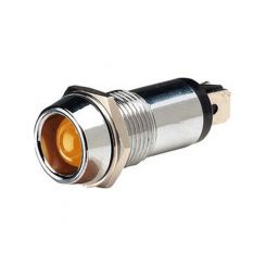 Narva 12 Volt Chrome Pilot Lamp With Amber LED
