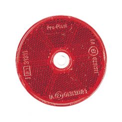 Narva Red Retro Reflector 60mm Dia. With Central Fixing Hole
