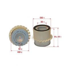 Sakura Finned Air Filter [ref Ryco HDA5163]