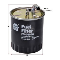 Sakura In-Line Fuel Filter