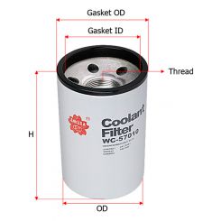 Sakura Spin-On Coolant Filter
