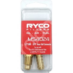 Ryco 1/2" UNF- 3/8" Hosetail 2 Pack
