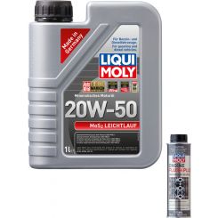 Liqui Moly MoS2 Leichtlauf 20W-50 1L + Silver Service Kit