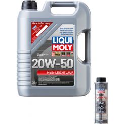 Liqui Moly MoS2 Leichtlauf 20W-50 5L + Silver Service Kit