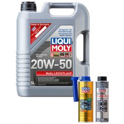 Liqui Moly MoS2 Leichtlauf 20W-50 5L + Gold Service Kit