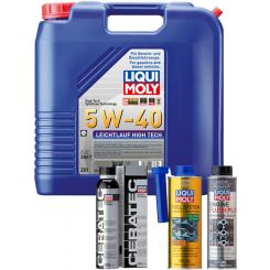 Liqui Moly Leichtlauf High Tech 5W-40 20L + Platinum Service Kit
