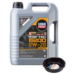 LIQUI MOLY Top Tec 6200 0W-20 5L + 6L Drip Tray