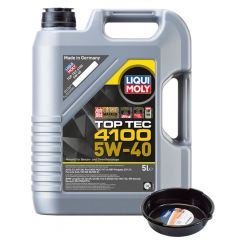 LIQUI MOLY Top Tec 4100 5W-40 5L + 6L Drip Tray