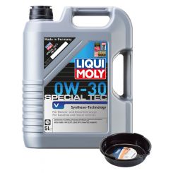 LIQUI MOLY Special Tec V 0W-30 5L + 6L Drip Tray
