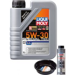 LIQUI MOLY Special Tec LL 5W-30 1L Silver Service Kit + 6L Drip Tray