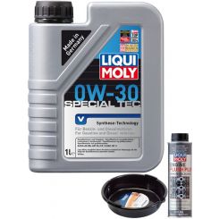 LIQUI MOLY Special Tec V 0W-30 1L Silver Service Kit + 6L Drip Tray