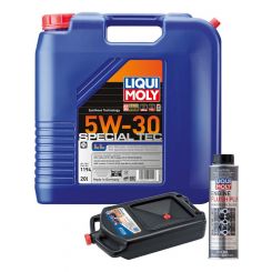 LIQUI MOLY Special Tec LL 5W-30 20L Silver Service Kit + 8L Drip Tray