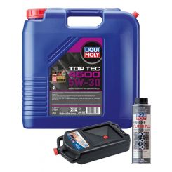 LIQUI MOLY Top Tec 4500 5W-30 20L Silver Service Kit + 8L Drip Tray