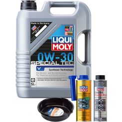 LIQUI MOLY Special Tec V 0W-30 5L Gold Service Kit + 6L Drip Tray