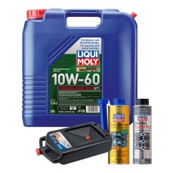 LIQUI MOLY Synthoil Race Tech GT1 10W-60 20L Gold Service Kit + 8L Drip Tray