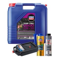 LIQUI MOLY Top Tec 4500 5W-30 20L Gold Service Kit + 8L Drip Tray