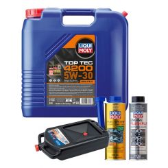 LIQUI MOLY Top Tec 4200 5W-30 20L Gold Service Kit + 8L Drip Tray