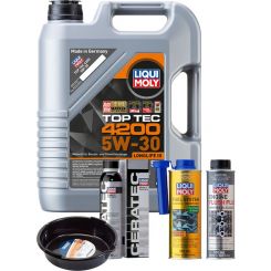 LIQUI MOLY Top Tec 4200 5W-30 5L Platinum Service Kit + 6L Drip Tray