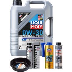 LIQUI MOLY Special Tec V 0W-30 5L Platinum Service Kit + 6L Drip Tray