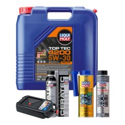 LIQUI MOLY Top Tec 4200 5W-30 20L Platinum Service Kit + 8L Drip Tray