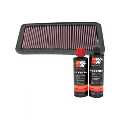 K&N Air Filter 33-2163 + Recharge Kit