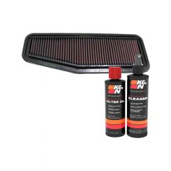 K&N Air Filter 33-2216 + Recharge Kit
