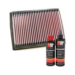 K&N Air Filter 33-2222 + Recharge Kit