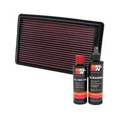 K&N Air Filter 33-2232 + Recharge Kit