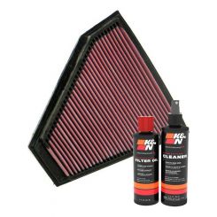 K&N Air Filter 33-2332 + Recharge Kit