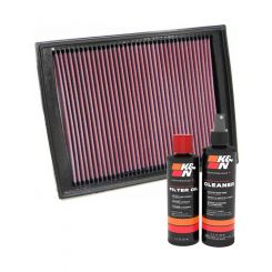 K&N Air Filter 33-2333 + Recharge Kit