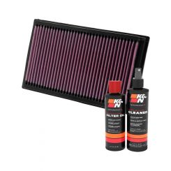 K&N Air Filter 33-2357 + Recharge Kit