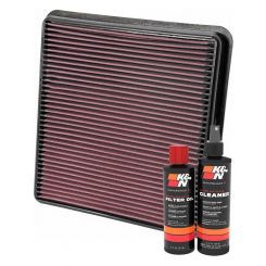 K&N Air Filter 33-2387 + Recharge Kit