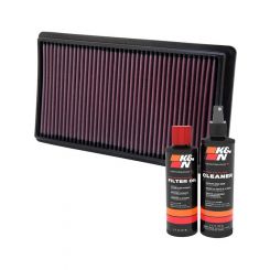 K&N Air Filter 33-2395 + Recharge Kit
