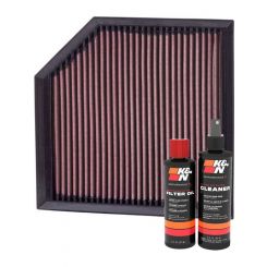 K&N Air Filter 33-2400 + Recharge Kit