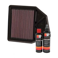 K&N Air Filter 33-2402 + Recharge Kit