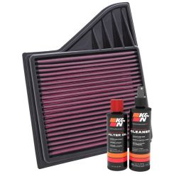 K&N Air Filter 33-2431 + Recharge Kit