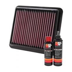K&N Air Filter 33-2433 + Recharge Kit