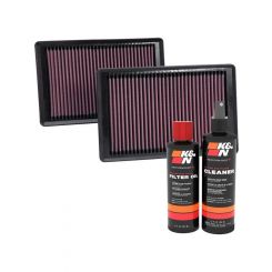 K&N Air Filter 33-2445 + Recharge Kit