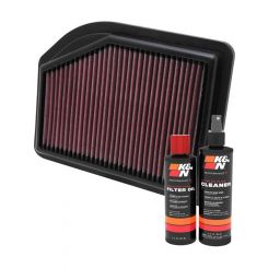 K&N Air Filter 33-2477 + Recharge Kit