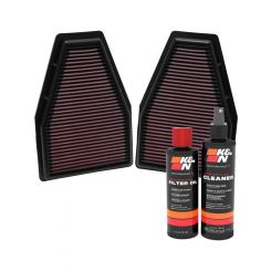 K&N Air Filter 33-2484 + Recharge Kit