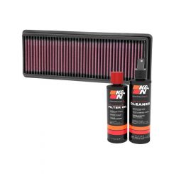 K&N Air Filter 33-2487 + Recharge Kit
