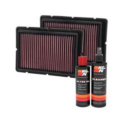 K&N Air Filter 33-2494 + Recharge Kit