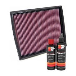 K&N Air Filter 33-2787 + Recharge Kit