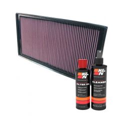 K&N Air Filter 33-2912 + Recharge Kit