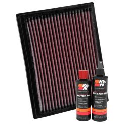 K&N Air Filter 33-2914 + Recharge Kit