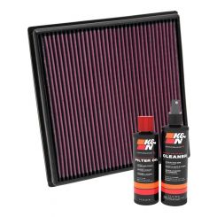 K&N Air Filter 33-2966 + Recharge Kit