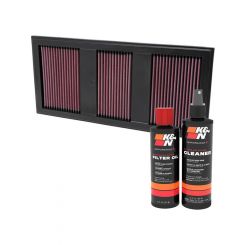K&N Air Filter 33-2985 + Recharge Kit